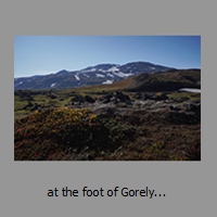 at the foot of Gorely...